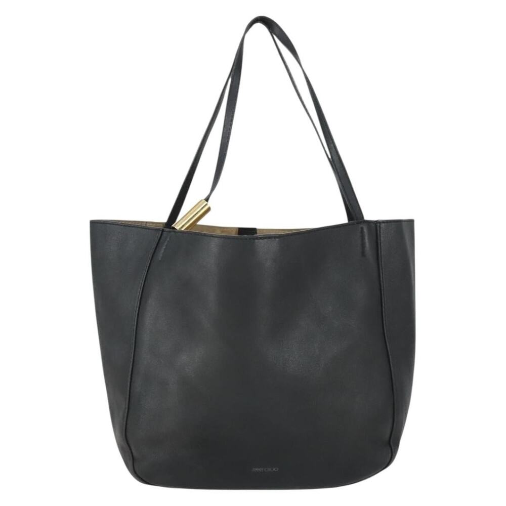 Jimmy Choo Leather Tote Bag Black